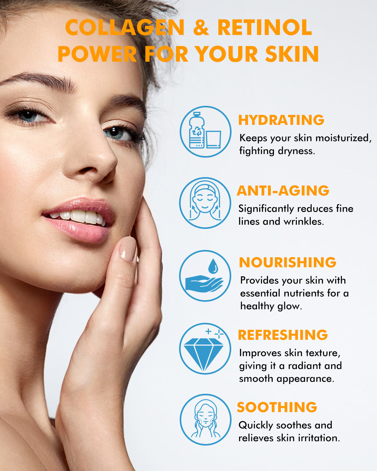 Retinol Cream for Face Moisturizer,Anti-Aging Collagen for Tightening Skin,Day & Night Face Collagen Cream,Anti Wrinkl